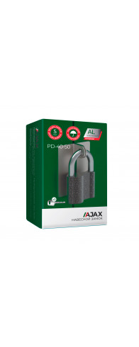 Замок Ajax (Аякс) навесной PD-4050 (PD-40-50) 3 fin key /коробка Замок Ajax (Аякс) навесной PD-4050 (PD-40-50) 3 fin key /коробка