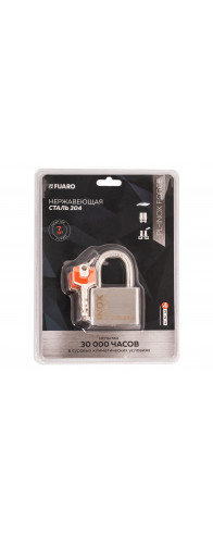 Замок Fuaro (Фуаро) навесной PL-INOX FORCE IF-60 4 key (дисковый ключ) Замок Fuaro (Фуаро) навесной PL-INOX FORCE IF-60 4 key (дисковый ключ)