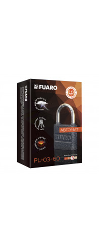 Замок Fuaro (Фуаро) навесной PL-UNI-0360 3key (PL-03-60) англ. /блистер Замок Fuaro (Фуаро) навесной PL-UNI-0360 3key (PL-03-60) англ. /блистер