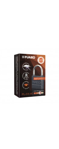 Замок Fuaro (Фуаро) навесной PL-UNI-0340 3key (PL-03-40) англ. /блистер Замок Fuaro (Фуаро) навесной PL-UNI-0340 3key (PL-03-40) англ. /блистер