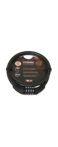 Замок Fuaro (Фуаро) тросовый PL-BIKE-0865-CODE (8х650)(PL-0865-CODE) /подвес