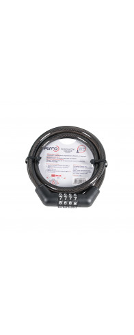Замок Punto (Пунто) тросовый PK-BIKE-1010-CODE (10х1000) /подвес Замок Punto (Пунто) тросовый PK-BIKE-1010-CODE (10х1000) /подвес