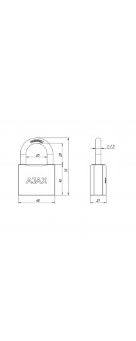 Набор Ajax (Аякс) замков навесных PD-0150 (6 locks+5 keys) blister Набор Ajax (Аякс) замков навесных PD-0150 (6 locks+5 keys) blister