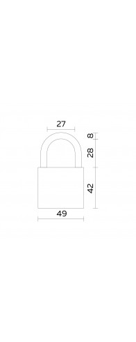 Замок Fuaro (Фуаро) навесной PL-UNI-0150 (PL-01-50) 3key англ. /блистер Замок Fuaro (Фуаро) навесной PL-UNI-0150 (PL-01-50) 3key англ. /блистер