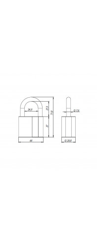 Замок Ajax (Аякс) навесной PD-4050 (PD-40-50) 3 fin key /коробка Замок Ajax (Аякс) навесной PD-4050 (PD-40-50) 3 fin key /коробка
