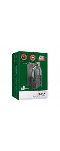 Замок Ajax (Аякс) навесной PD-4070 (PD-40-70) 3 fin key /коробка Замок Ajax (Аякс) навесной PD-4070 (PD-40-70) 3 fin key /коробка