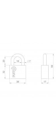 Замок Punto (Пунто) навесной PK-1540 3 key диск.ключ. Замок Punto (Пунто) навесной PK-1540 3 key диск.ключ.