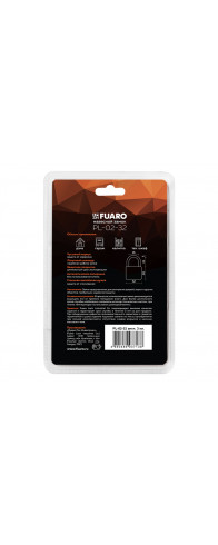 Замок Fuaro (Фуаро) навесной PL-PROTEC-0232 3key (PL-02-32) англ. /блистер Замок Fuaro (Фуаро) навесной PL-PROTEC-0232 3key (PL-02-32) англ. /блистер