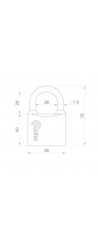 Замок Punto (Пунто) навесной PK-0150 3 key англ.ключ. Замок Punto (Пунто) навесной PK-0150 3 key англ.ключ.