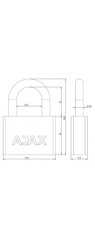 Замок Ajax (Аякс) навесной PD-3060 (PD-30-60) 3 fin key /блистер Замок Ajax (Аякс) навесной PD-3060 (PD-30-60) 3 fin key /блистер
