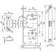Защелка Fuaro (Фуаро) PLASTP96WC-50 (P96WC-50) GR графит