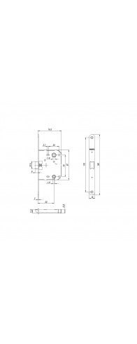 Защелка Punto (Пунто) PLASTPL70X-R20 (PL70X-R20 SN) (врезная) SN мат. никель упаковка Защелка Punto (Пунто) PLASTPL70X-R20 (PL70X-R20 SN) (врезная) SN мат. никель упаковка