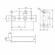 Защелка Punto (Пунто) PLASTPL45-R25 (PL45-R25) (врезная) SN мат. никель тех.упаковка без ответной планки
