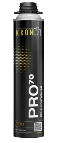 Пена монтажная профессиональная KRONbuild PRO 70, летняя Пена монтажная профессиональная KRONbuild PRO 70, летняя