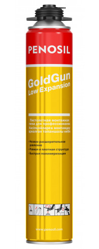 Пена монтажная PENOSIL GoldGun Low Expansion профессиональная с низким расширением, 750 мл Пена монтажная PENOSIL GoldGun Low Expansion профессиональная с низким расширением, 750 мл