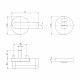 Ручка Ajax (Аякс) поворотная BK6.WC.CABIN PVC WH белый