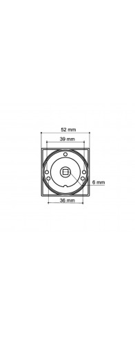 Ручка Armadillo (Армадилло) поворотная BK6.K.SQ52 (BK6/SQ) MWSC-33 итальянский тисненый Ручка Armadillo (Армадилло) поворотная BK6.K.SQ52 (BK6/SQ) MWSC-33 итальянский тисненый
