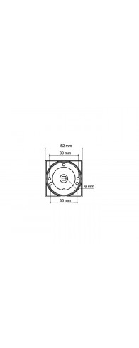 Ручка Armadillo (Армадилло) поворотная BK6.K.SQ52 (BK6/SQ) SN/CP-3 матовый никель/хром