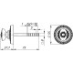 Ручка Armadillo (Армадилло) поворотная BKW8.R.CL55 (BKW8/CL) OB-13 античная бронза