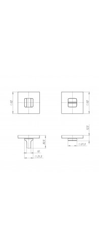 Ручка Ajax (Аякс) поворотная BK6.K.JS51 (BK6 JS) SN-3 матовый никель Ручка Ajax (Аякс) поворотная BK6.K.JS51 (BK6 JS) SN-3 матовый никель