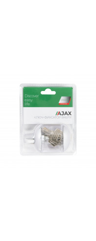 Ручка поворотная Ajax (Аякс) с фиксацией ключом BK6.FIX.JR CP-8 хром Ручка поворотная Ajax (Аякс) с фиксацией ключом BK6.FIX.JR CP-8 хром