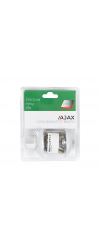 Ручка поворотная Ajax (Аякс) с фиксацией ключом BK6.FIX.JR WH-19 белый Ручка поворотная Ajax (Аякс) с фиксацией ключом BK6.FIX.JR WH-19 белый