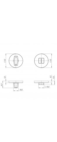 Ручка Fuaro (Фуаро) поворотная BK6.R.SLR52 (BK6 SLR) BL-24 черный Ручка Fuaro (Фуаро) поворотная BK6.R.SLR52 (BK6 SLR) BL-24 черный