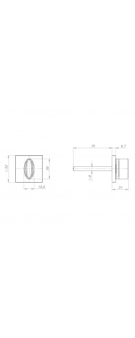 Ручка Fuaro (Фуаро) поворотная BKW8x75.K.TRG52 BL-24 черный ПЛАСТИК Ручка Fuaro (Фуаро) поворотная BKW8x75.K.TRG52 BL-24 черный ПЛАСТИК