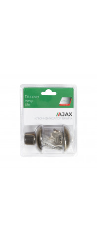 Ручка поворотная Ajax (Аякс) с фиксацией ключом BK6.FIX.JR AB-7 бронза Ручка поворотная Ajax (Аякс) с фиксацией ключом BK6.FIX.JR AB-7 бронза