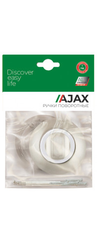 Ручка Ajax (Аякс) поворотная BK6.R.JR54 (BK6 JR) SN/CP-3 матовый никель/хром Ручка Ajax (Аякс) поворотная BK6.R.JR54 (BK6 JR) SN/CP-3 матовый никель/хром