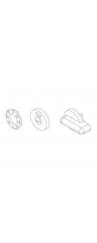 Ручка Ajax (Аякс) поворотная BK6.WC.CABIN PVC WH белый Ручка Ajax (Аякс) поворотная BK6.WC.CABIN PVC WH белый