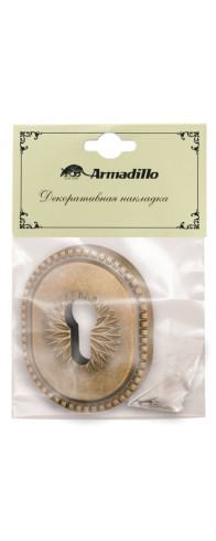 Накладка Armadillo (Армадилло) на цилиндр ESC.C.CL/OV (ET-DEC CL) OB-13 античная бронза