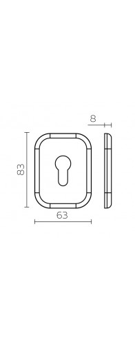 Накладка Fuaro (Фуаро) на цилиндр ESC.C.XL/K.486 (ESC 486-C SQ XL) CP хром (1 шт.) Накладка Fuaro (Фуаро) на цилиндр ESC.C.XL/K.486 (ESC 486-C SQ XL) CP хром (1 шт.)