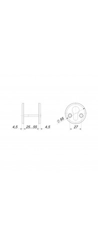 Накладка Fuaro (Фуаро) на цилиндр ET.R.FIN001 (ESC-С-001) CP хром Накладка Fuaro (Фуаро) на цилиндр ET.R.FIN001 (ESC-С-001) CP хром