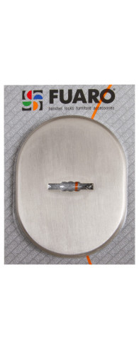 Накладка Fuaro (Фуаро) на сувальдный замок ESC.S-lift.SF/OV.476 (ESC 476) с шторкой SN мат.никель