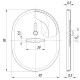 Накладка Fuaro (Фуаро) на сувальдный замок ESC.S-lift.SF/OV.476 (ESC 476) с шторкой СР хром
