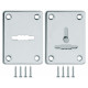Накладка Fuaro (Фуаро) на сувальдный замок ESC.S-lift+S/K.set (ESC081/082) хром (2шт.)