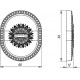Накладка Armadillo (Армадилло) на сувальдный замок ESC.S-auto.CL/OV (PS-DEC CL) AS-9 античное серебро