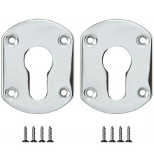 Накладка Fuaro (Фуаро) на цилиндр ESC.C+C/OV.set (ESC031) CP хром (2шт.)