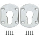 Накладка Fuaro (Фуаро) на цилиндр ESC.C+C/OV.set (ESC031) CP хром (2шт.)