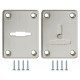 Накладка Fuaro (Фуаро) на сувальдный замок ESC.S-lift+S/K.set (ESC081/082) мат.никель (2шт.)