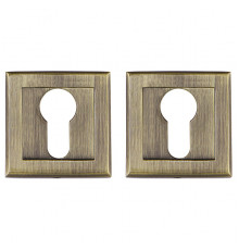 Накладка Punto (Пунто) под цилиндр ET.K.QL52 (ET QL) ABG-6 зелёная бронза