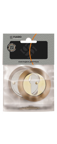 Накладка Fuaro (Фуаро) под цилиндр ET.R.RM54 (ET RM) SN/CP-3 матовый никель/хром
