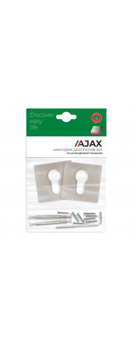 Накладка Ajax (Аякс) под цилиндр ET.K.JS51 (ET JS) SN-3 матовый никель Накладка Ajax (Аякс) под цилиндр ET.K.JS51 (ET JS) SN-3 матовый никель