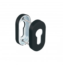 Накладка Fuaro (Фуаро) под цилиндр ET.R.DSS201-02P (DSS-02P-ET) INOX 201 BLACK (овальнове основание)