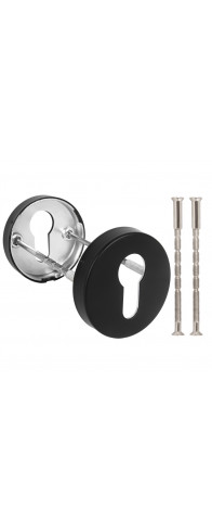 Накладка Fuaro (Фуаро) под цилиндр ET.R.DSS201-02 (DSS-02-ET) (INOX 201) BLACK