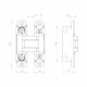 Петля Armadillo (Армадилло) скрытой установки U3D5000.VPG AB бронза TECH