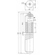 Петля приварная D32x180SM с масленкой