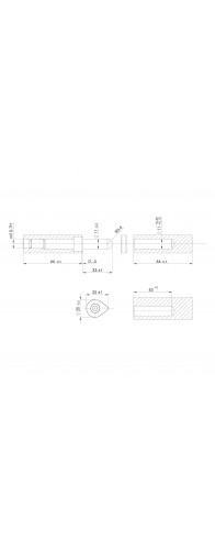 Петля приварная D20x140 ADJ регулируемая Петля приварная D20x140 ADJ регулируемая