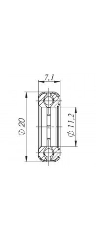 Подшипник Fuaro (Фуаро) к приварной петле T1/141-20 Подшипник Fuaro (Фуаро) к приварной петле T1/141-20